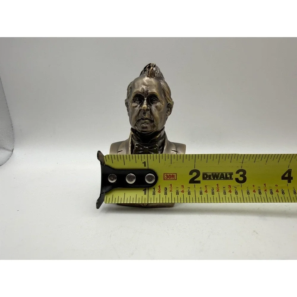 James Buchanan Bust Bronze Tone Presidential Statue Figurine 3